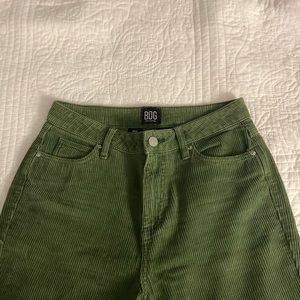 bdg urban outfitters green corduroy pants